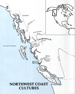 Map of Northwest Coastal Cultures